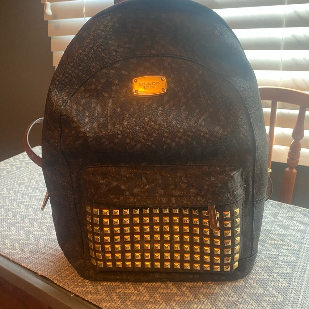 Michael Kors leather backpack